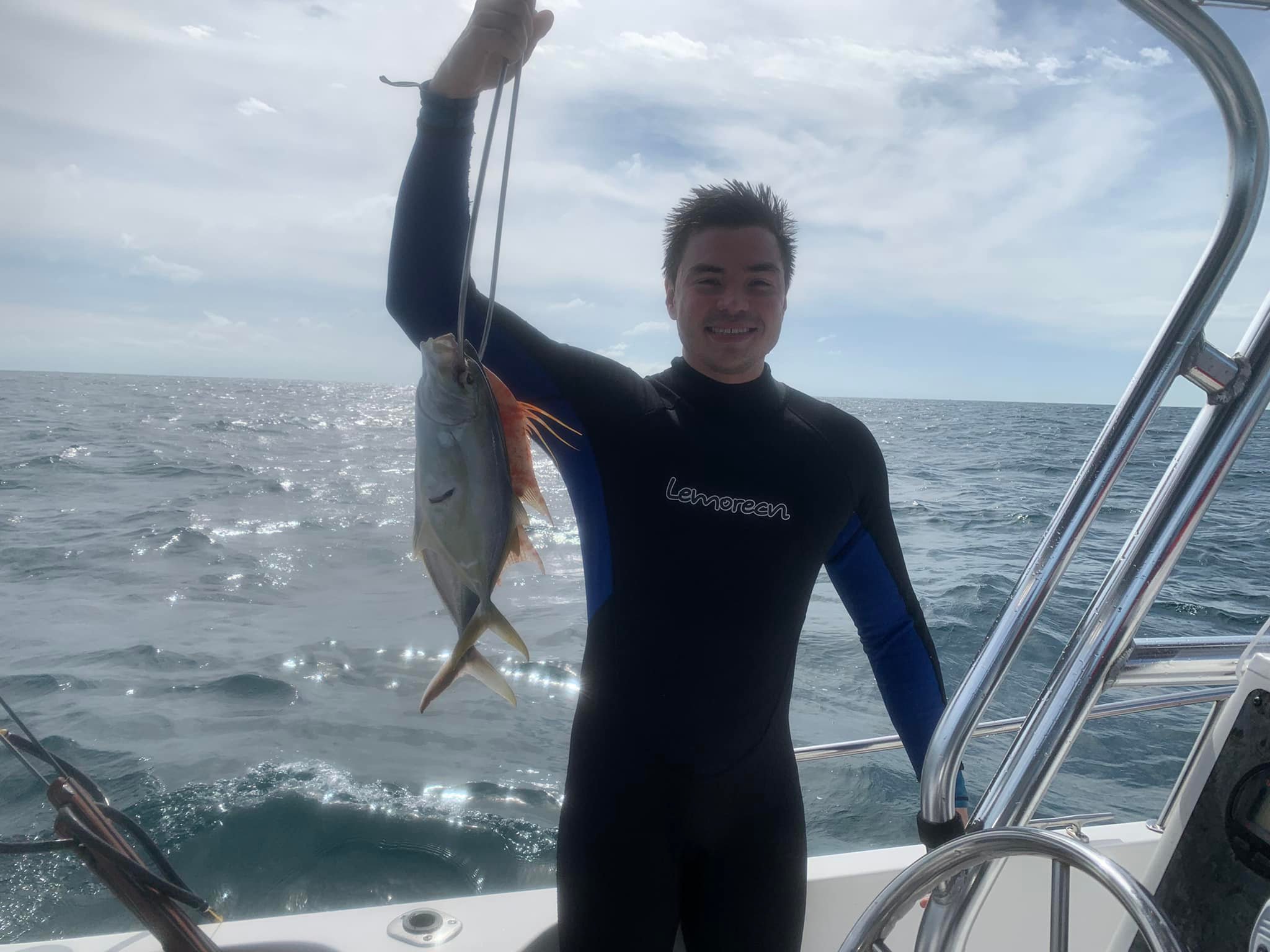 Angler fishing from the shore in Florida