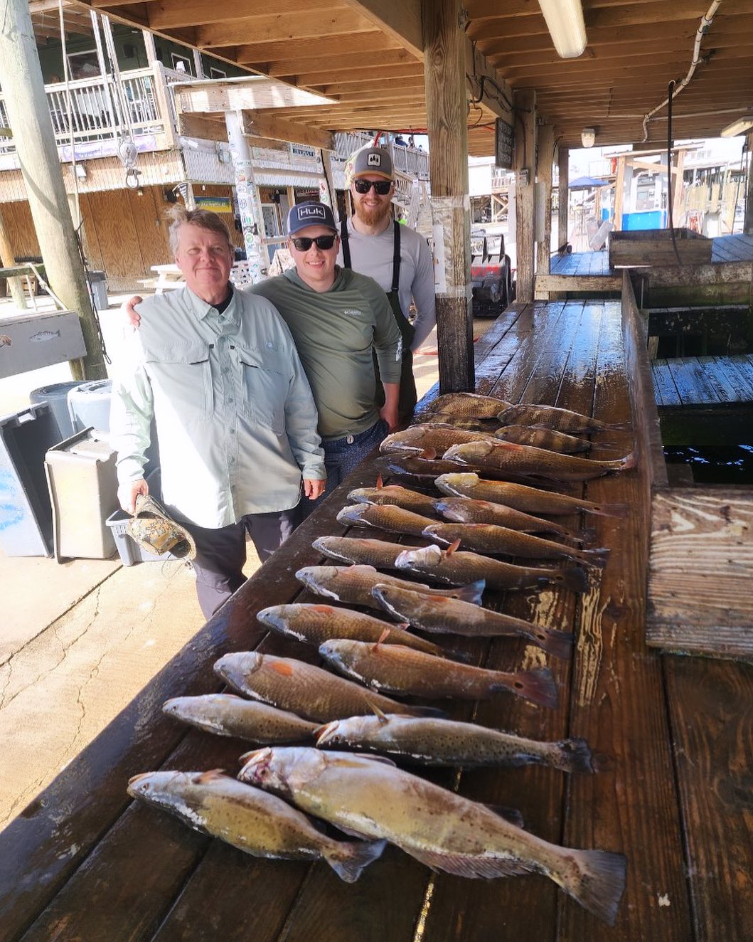 4 big fish caught while fishing in Boothville-Venice