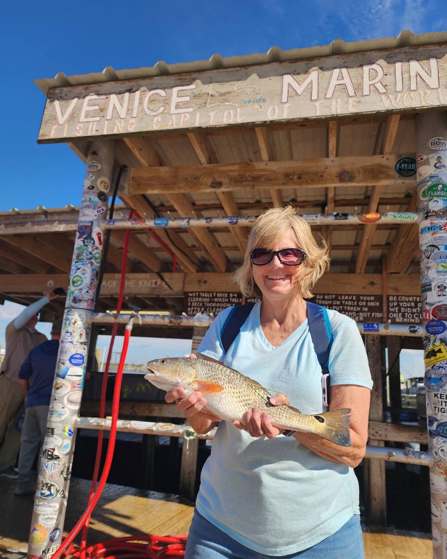 Redfish caught in Boothville-Venice