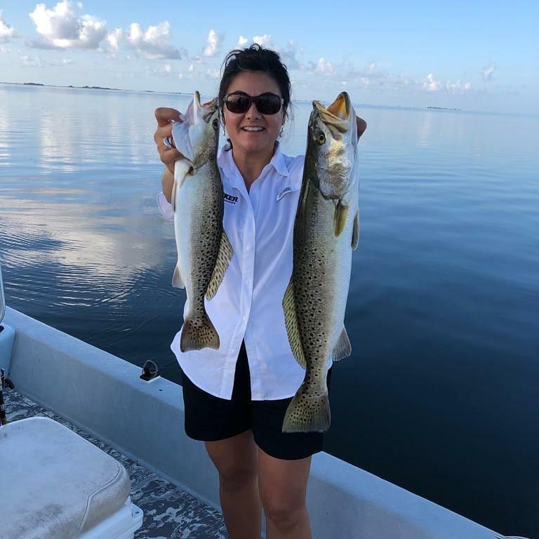 Two spotted weakfish caught in Corpus Christi