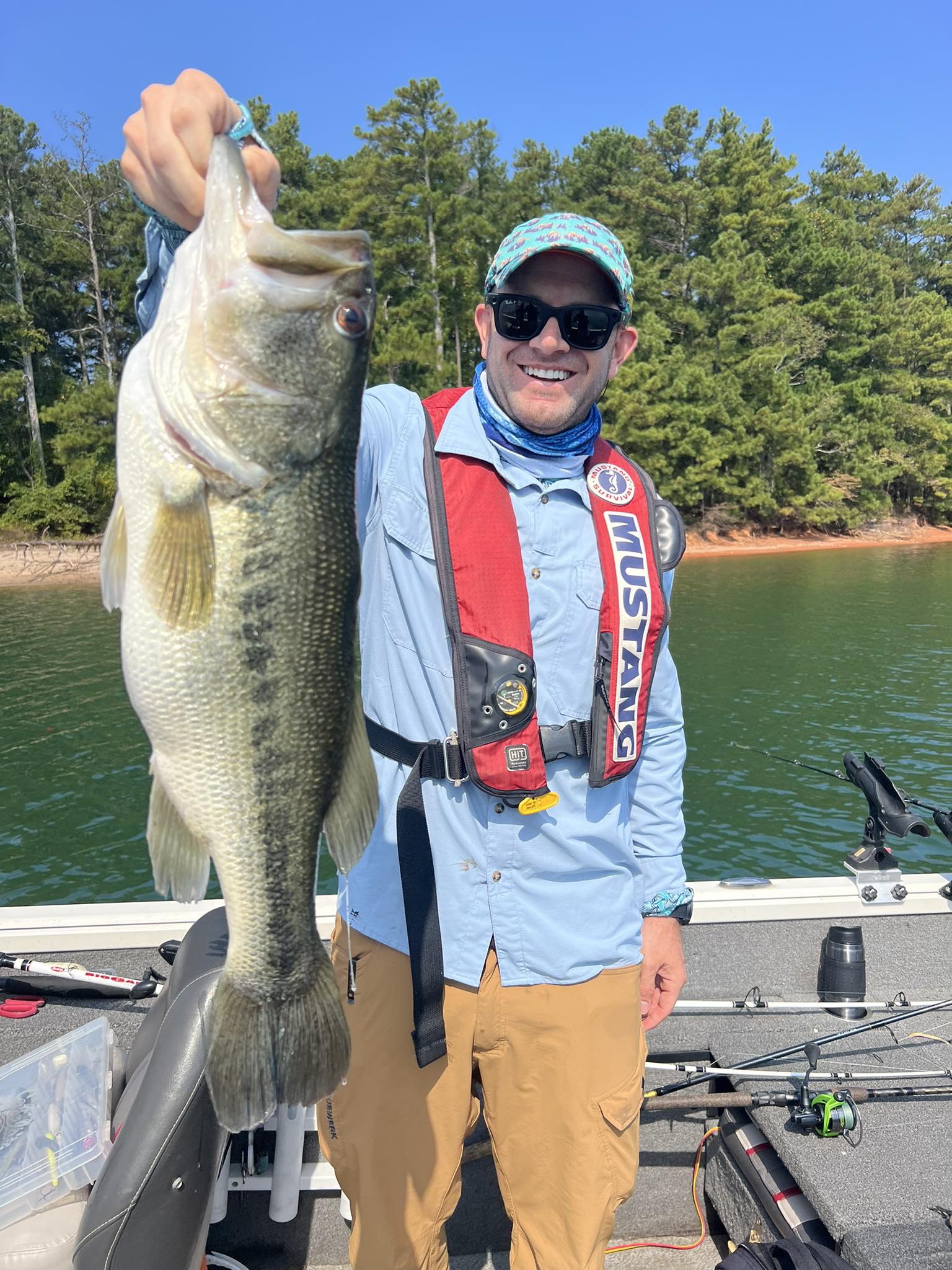 A person enjoying fishing in Cumming