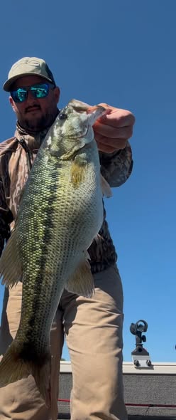 Spotted bass caught fishing in Cumming GA