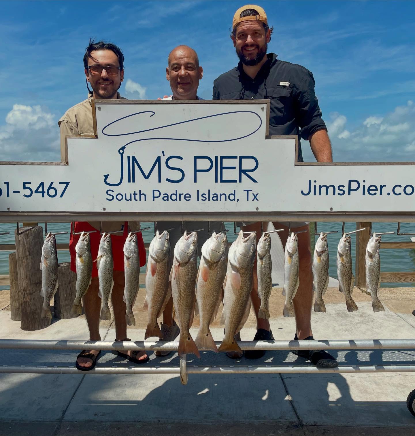 13 spotted weakfish, gag grouper, and redfish caught in Texas