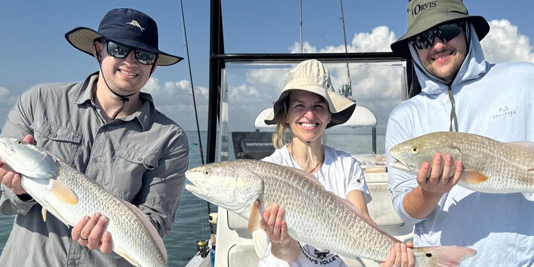 South Padre Island inshore fishing charter boat with Captain Lee targeting redfish and trout