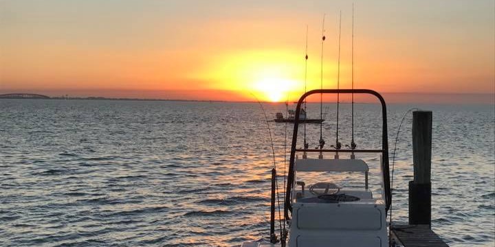 South Padre Island sunset boat tour - private evening cruise for up to 5 guests on Lower Laguna