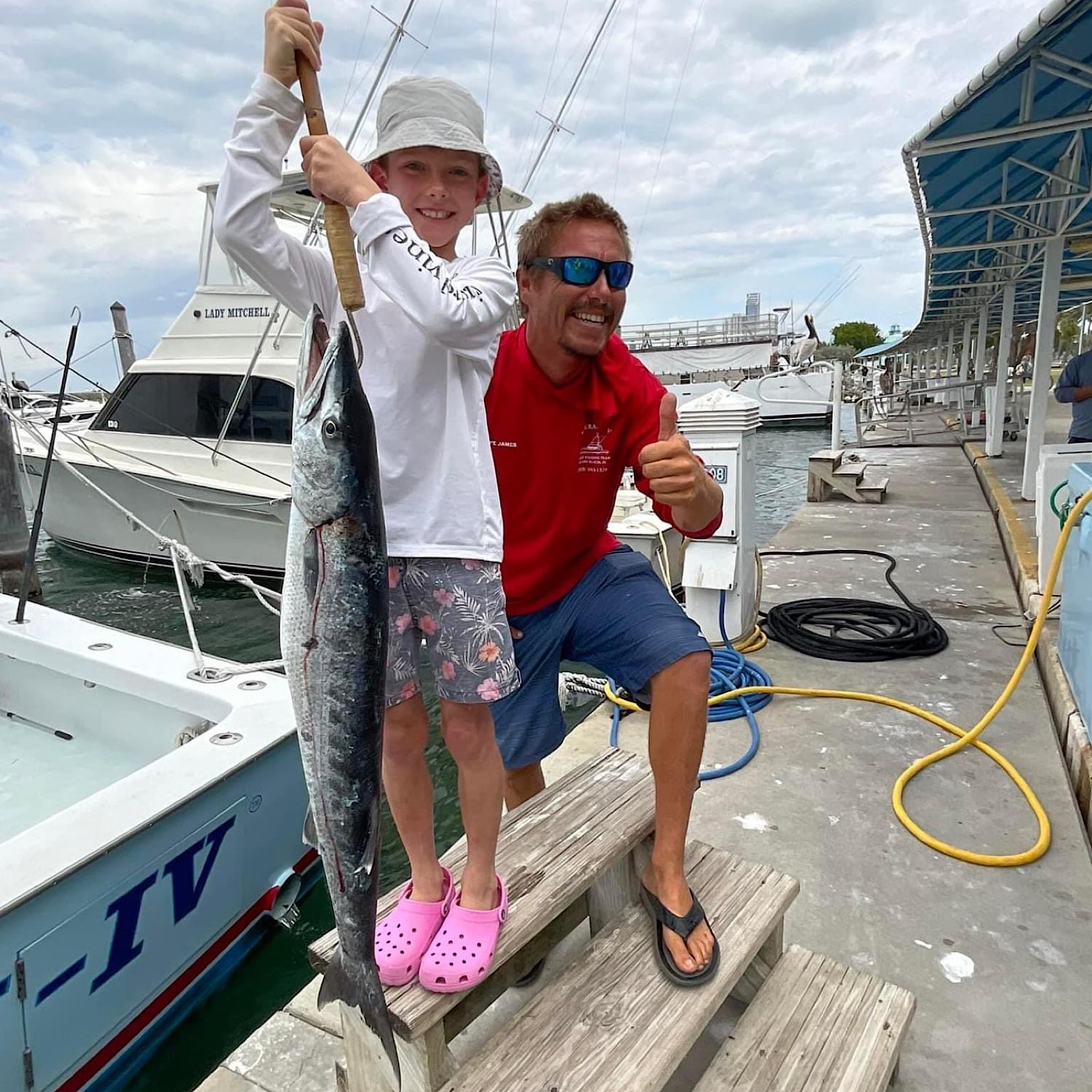 Two anglers fishing at Miami Beach