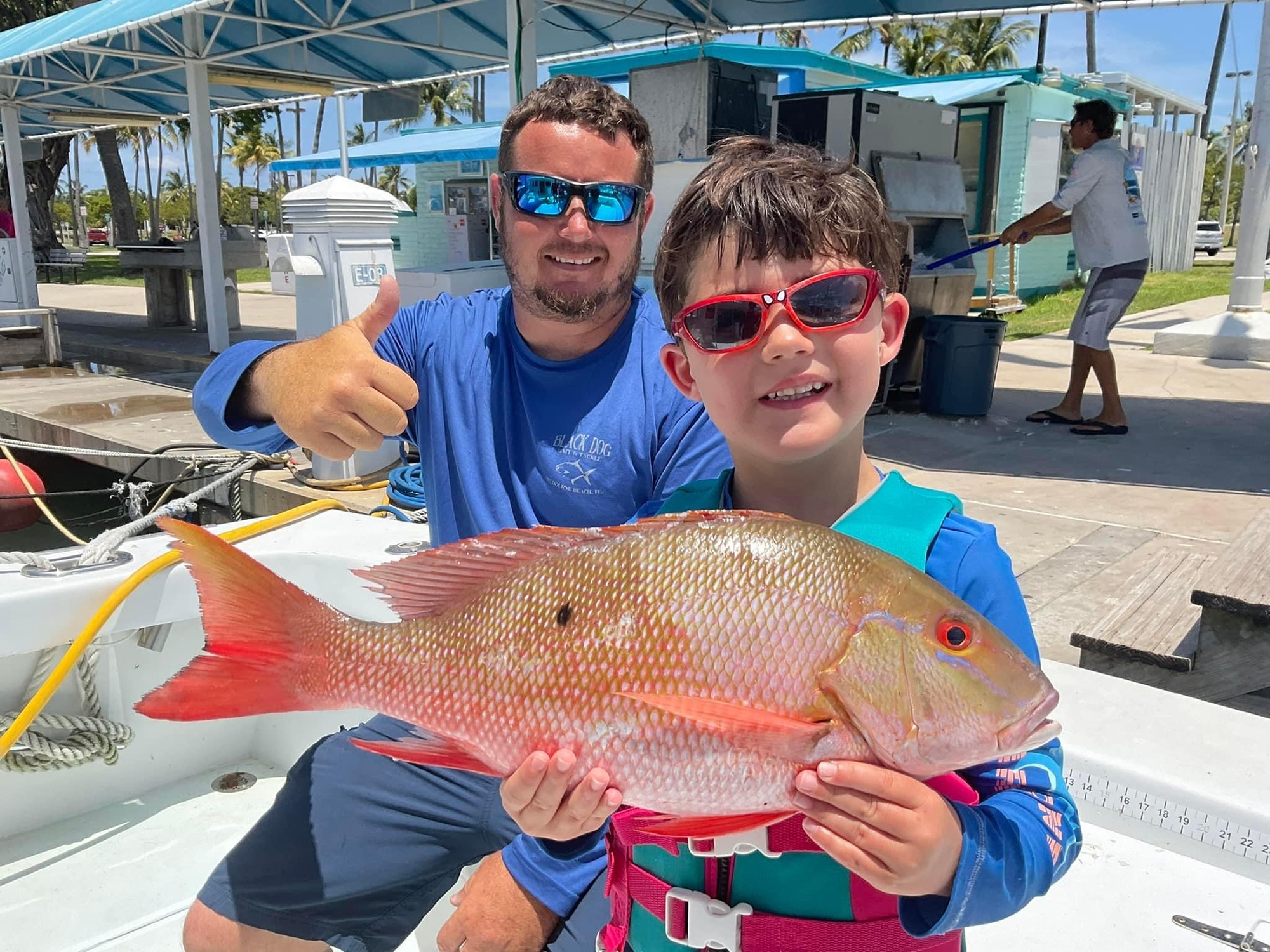 Mutton Snapper, a 28-inch fish, caught while fishing in FL
