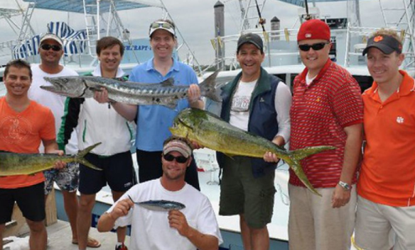 Three great barracuda, 36 inches long, caught in FL during fishing