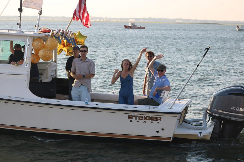 Five people enjoying cruises and tours in NJ