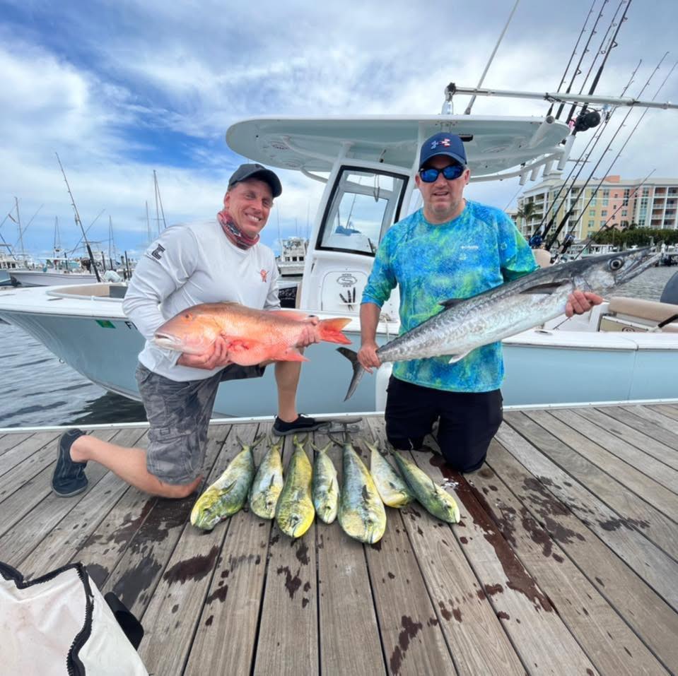 5 king mackerel, 28 inches, fishing in FL