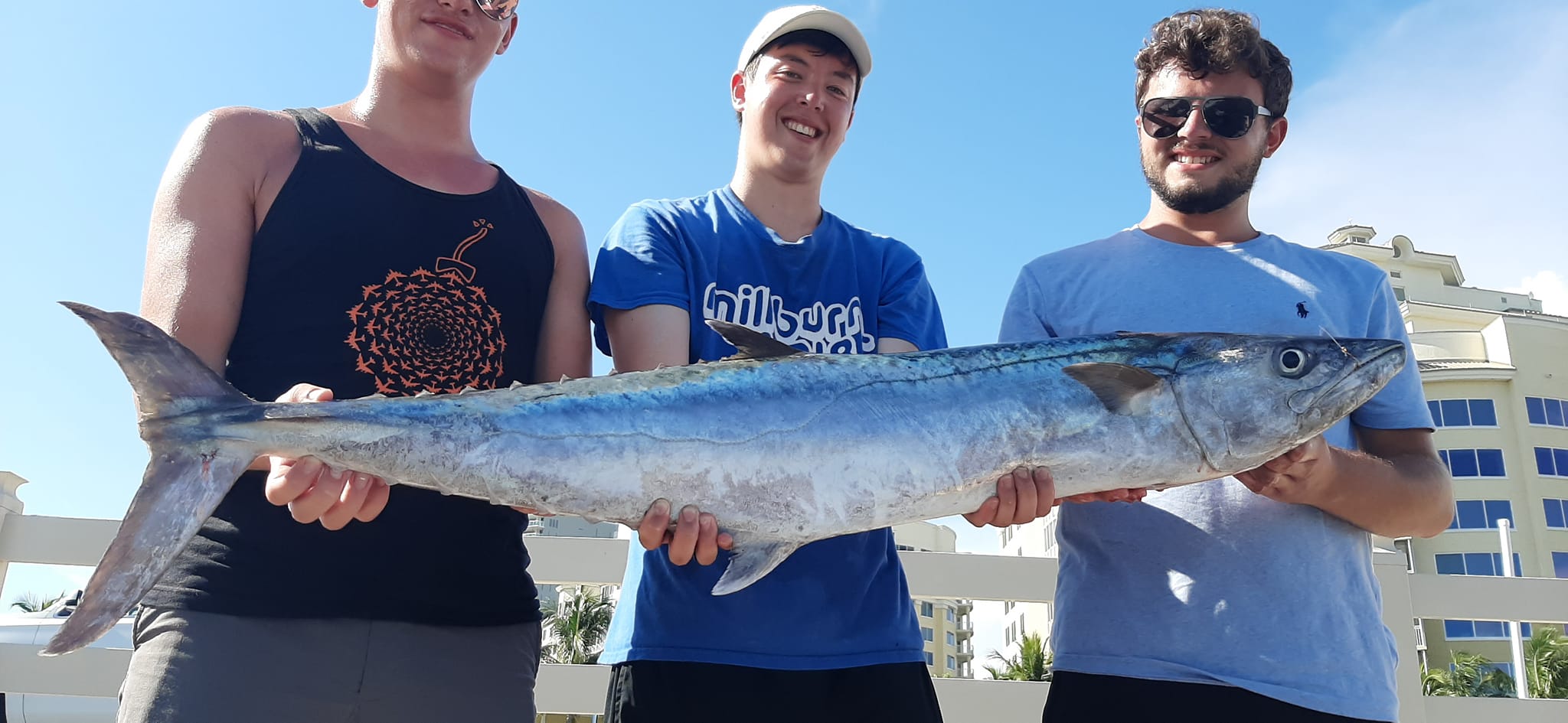 A group of 4 people fishing in FL