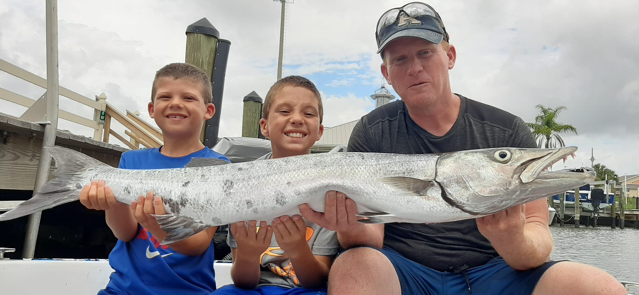 Great Barracuda, a 48-inch saltwater fish, caught while fishing in FL
