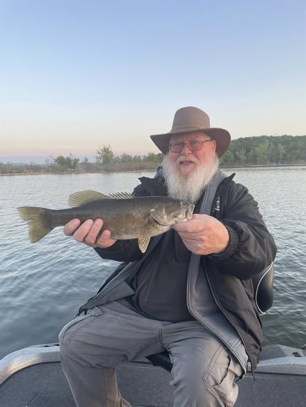 Smallmouth bass catch from fishing trip in Branson Missouri