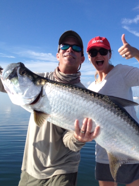 Tarpon fish caught in Key Largo