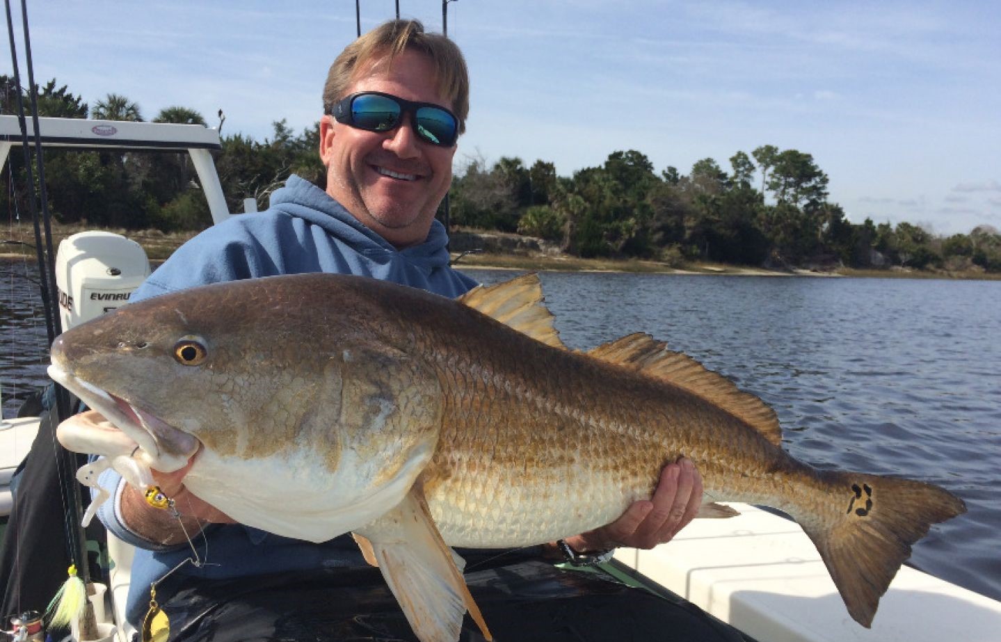 A person fishing in Jacksonville