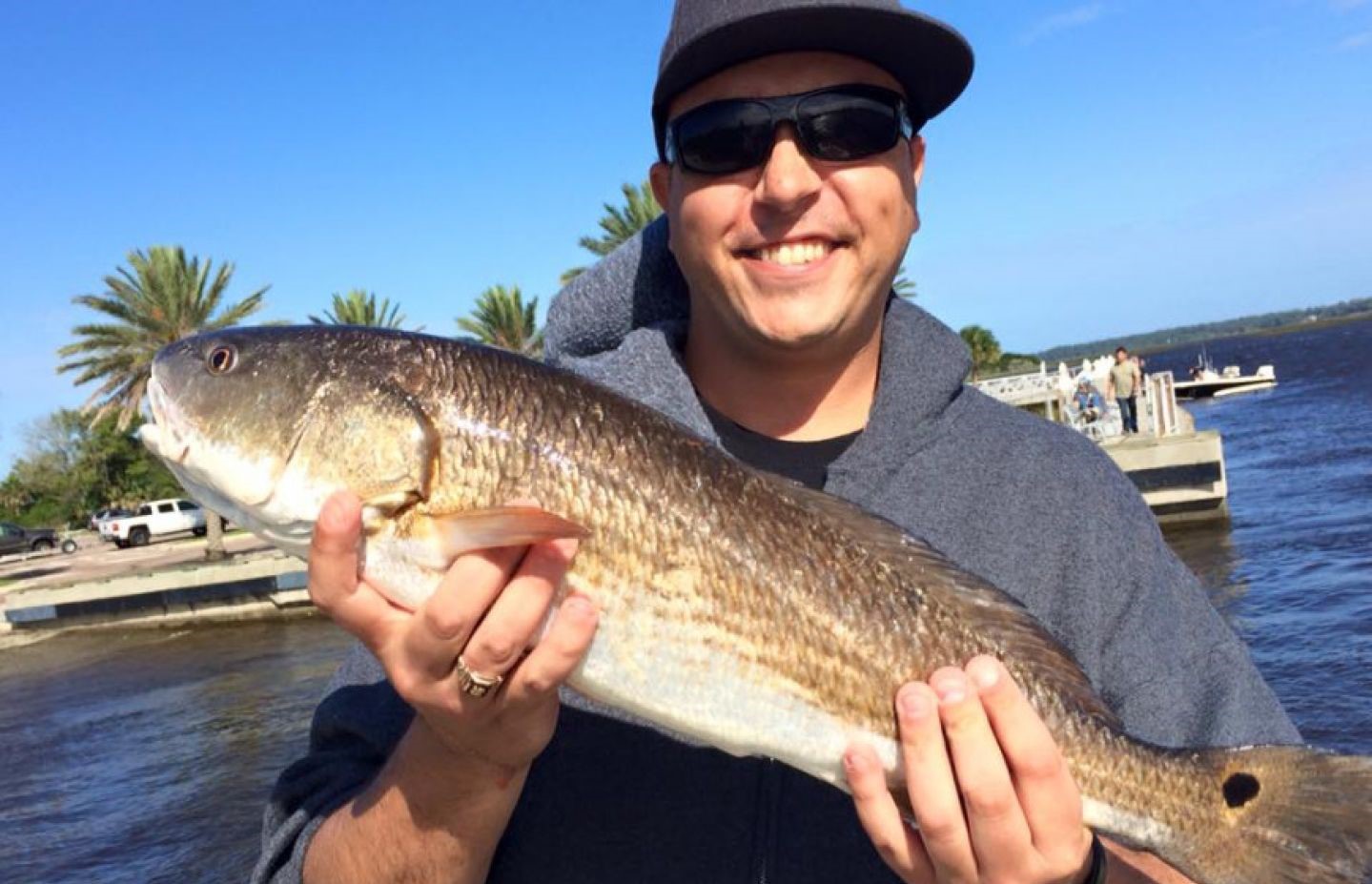 Redfish, 21-inch fish caught while fishing in FL