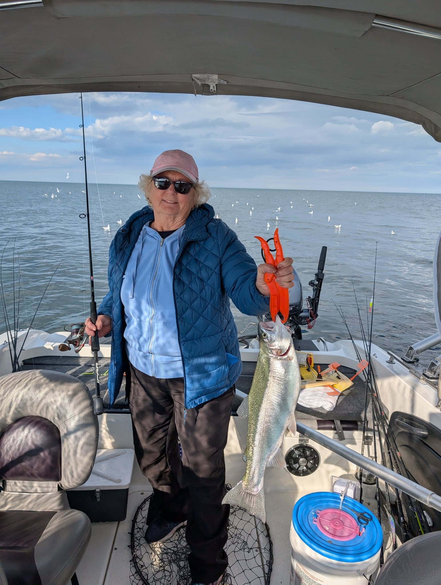 Angler fishing in Lakewood