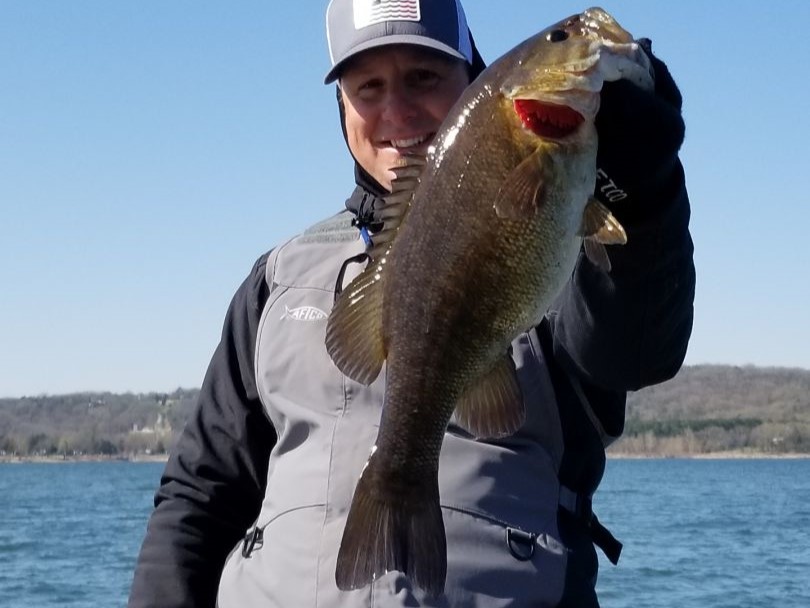 Largemouth bass caught while fishing in Missouri