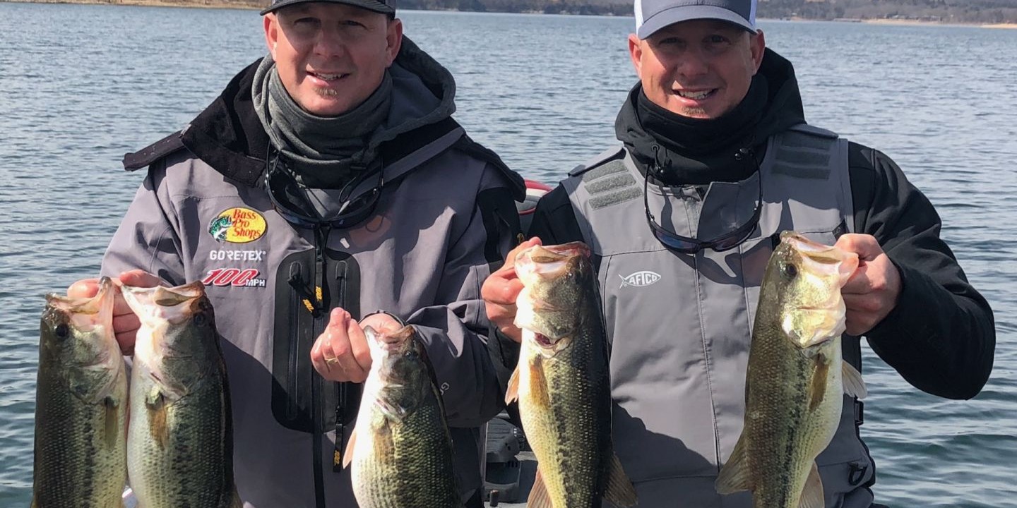 5 largemouth bass caught while fishing in MO