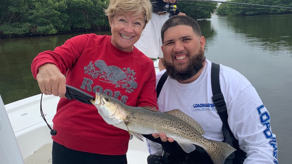 Spotted weakfish, 17 inches, caught in FL