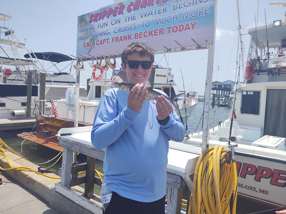 Person fishing in Biloxi