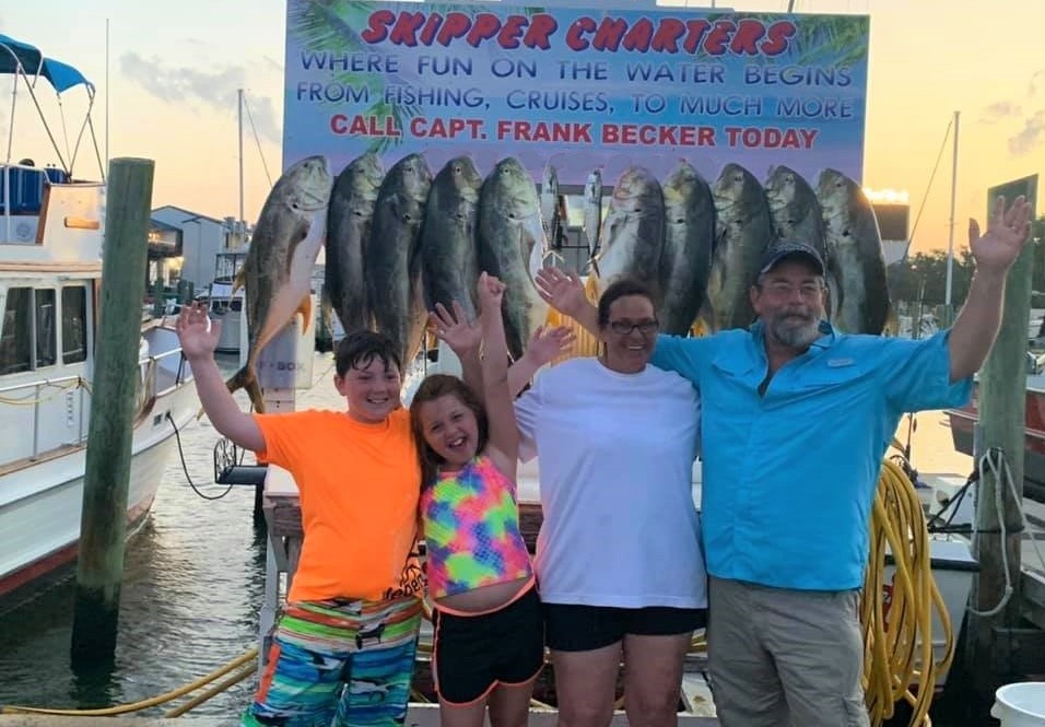 6 crevalle jack fish caught in Biloxi