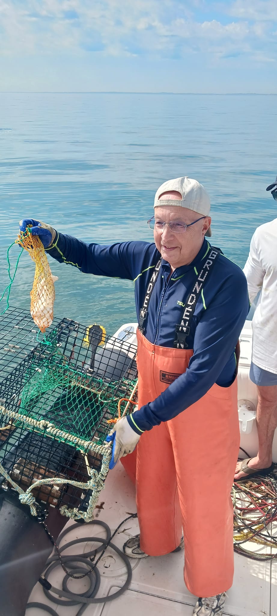 Angler with a fishing rod in MA