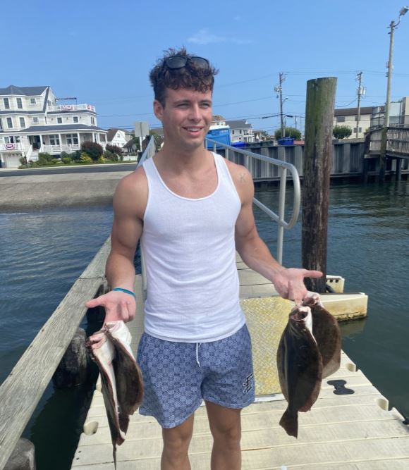 Person fishing in NJ