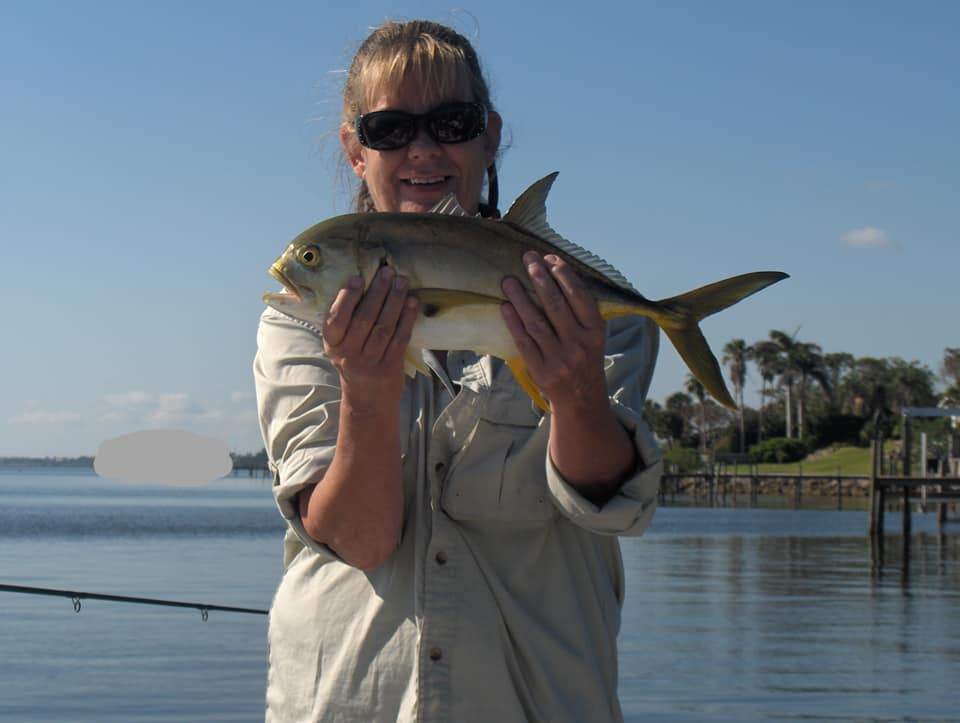 Photograph of a Crevalle Jack fish caught in Florida