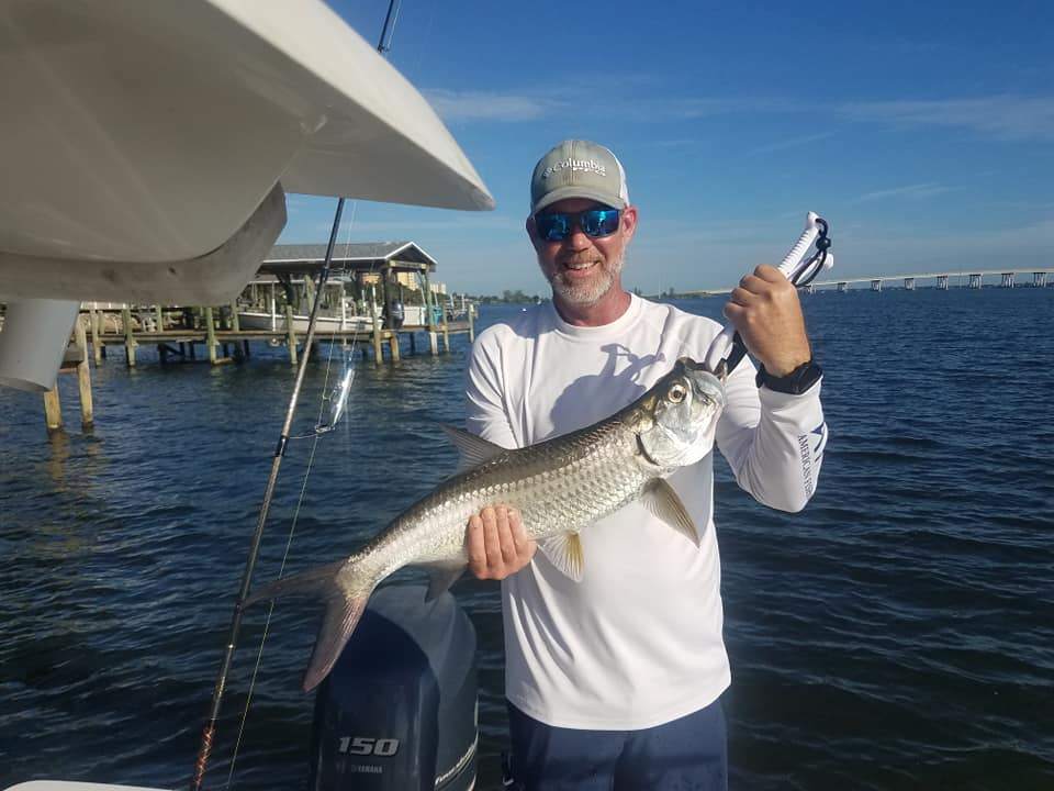 Tarpon fish caught in Palm Bay