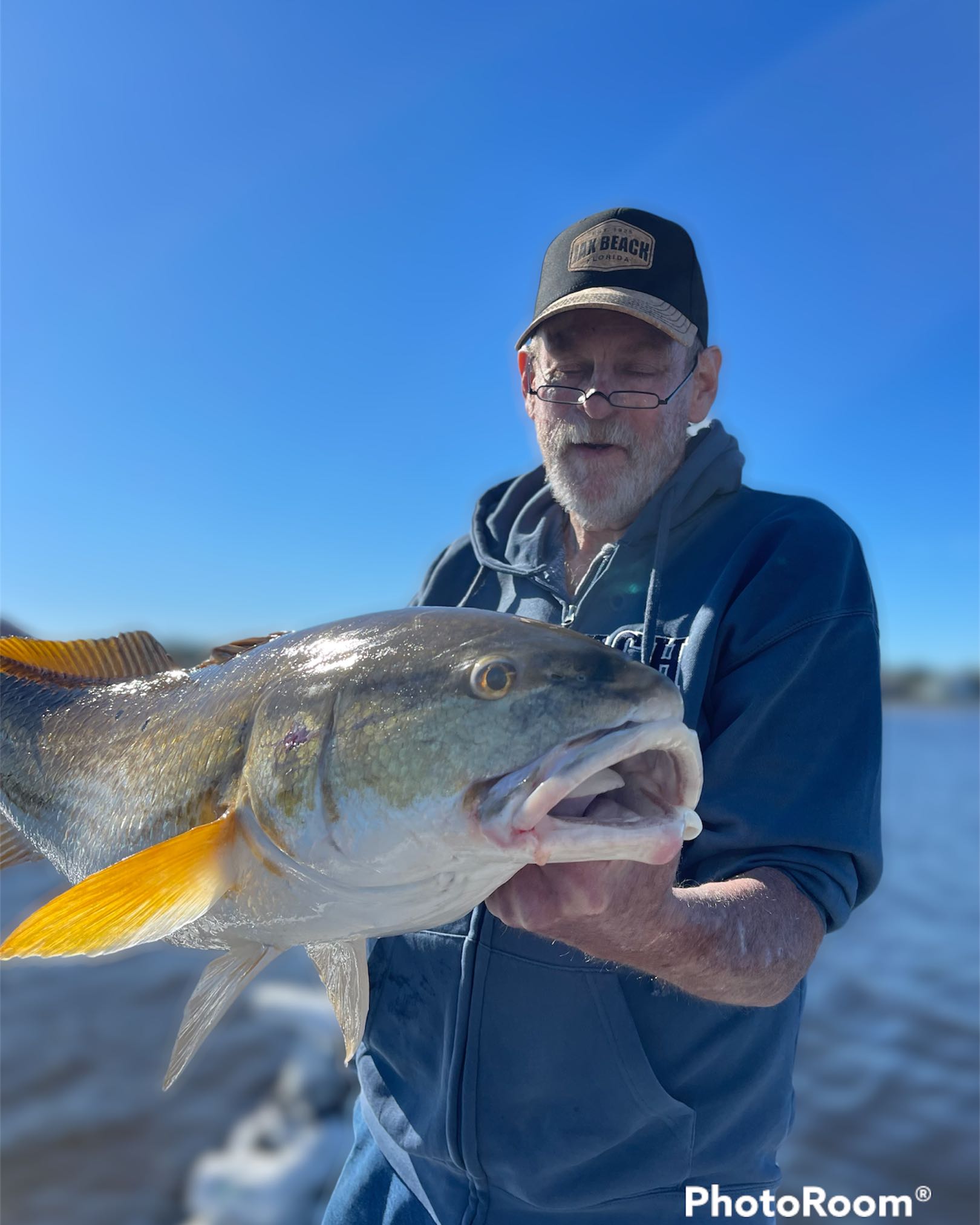 Angler enjoying a day of fishing at Jacksonville Beach