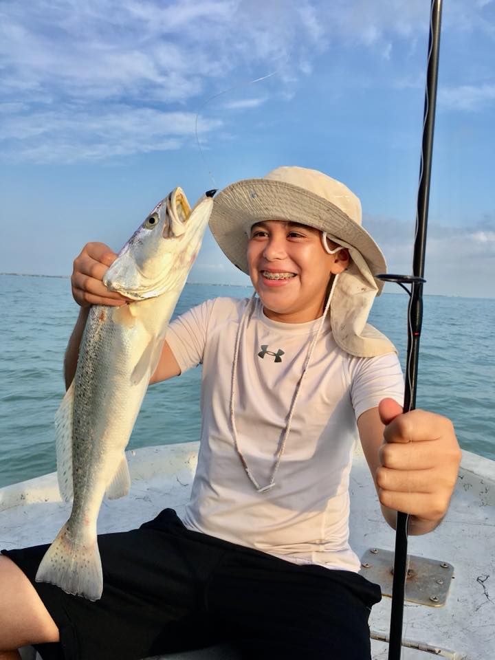 One angler holds a large fish in TX
