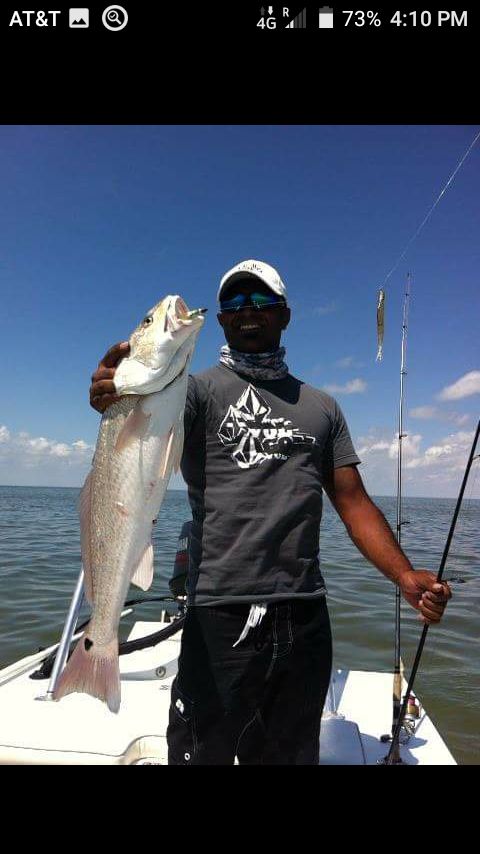 One person fishing at South Padre Island
