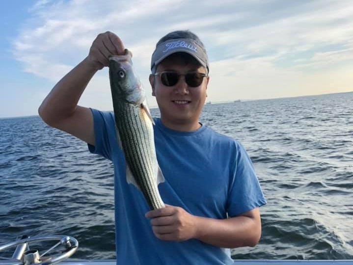 Striped bass caught fishing in MD