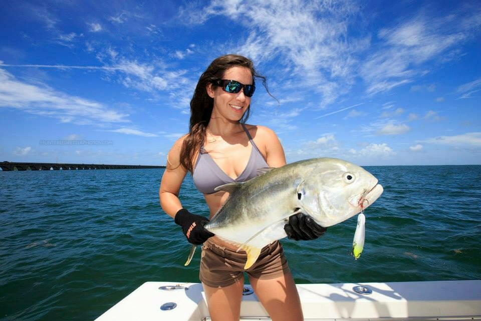 Crevalle Jack, a 20-inch fish, caught while fishing on Stock Island