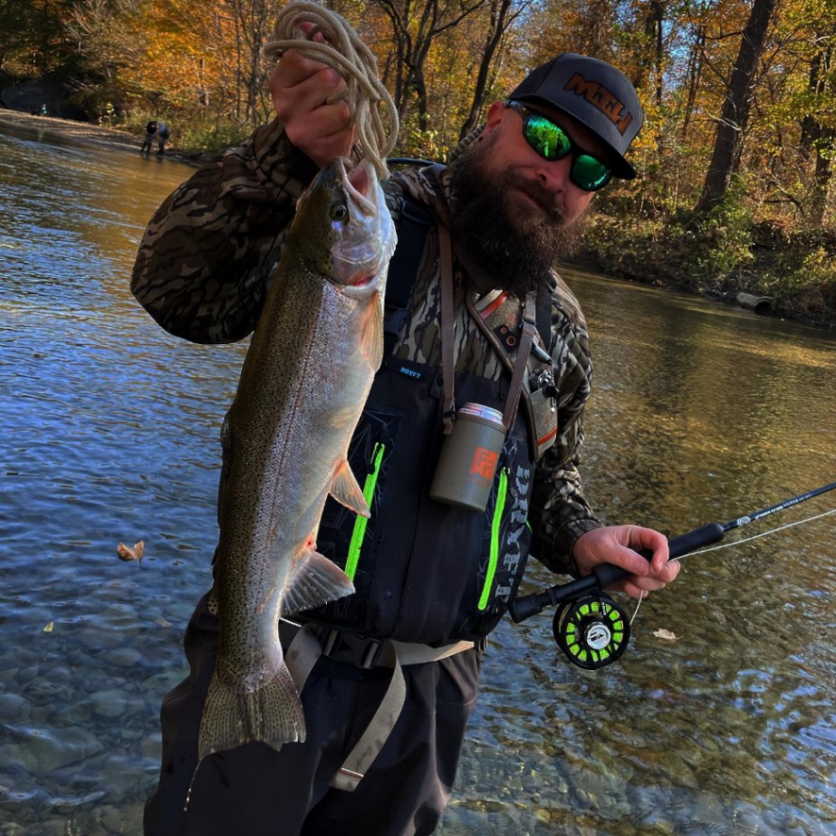 Lone angler fishing in PA