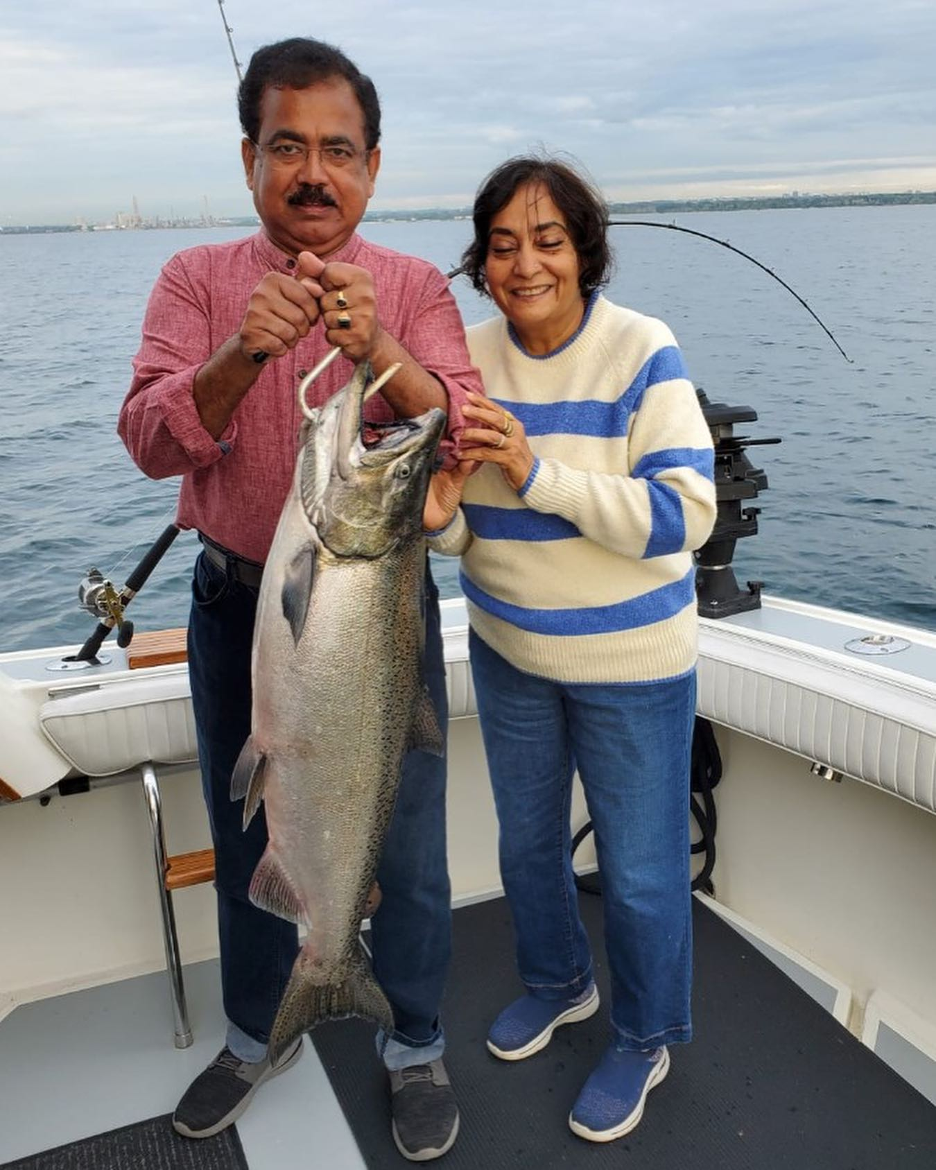 Chinook Salmon caught while fishing in Mississauga