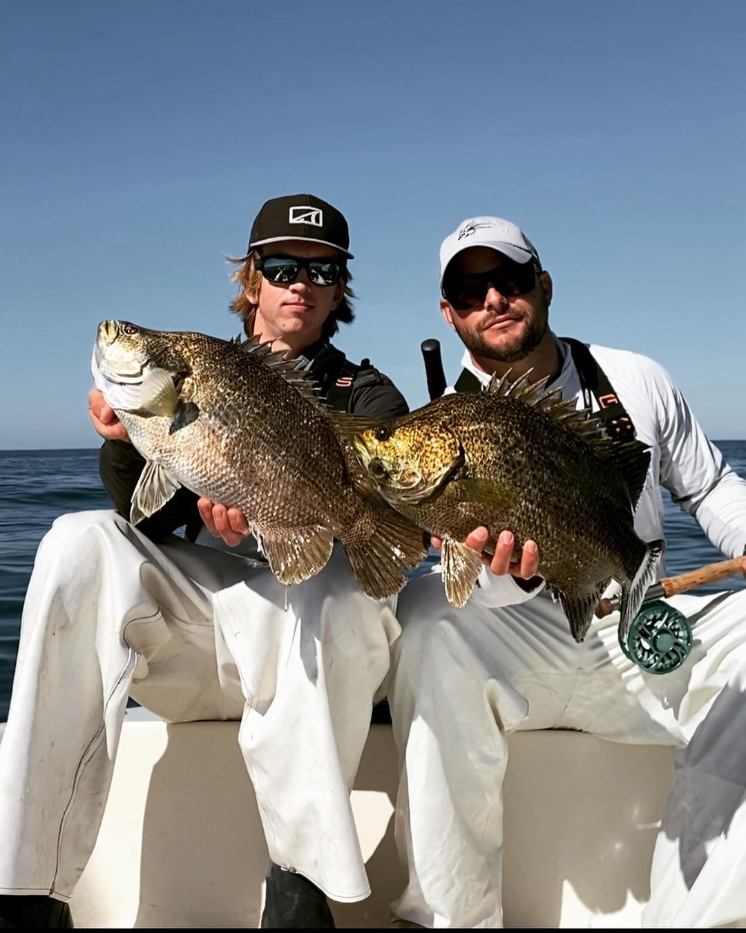Two people fishing in Clearwater