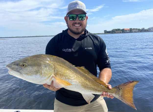 Angler enjoying a holiday fishing adventure
