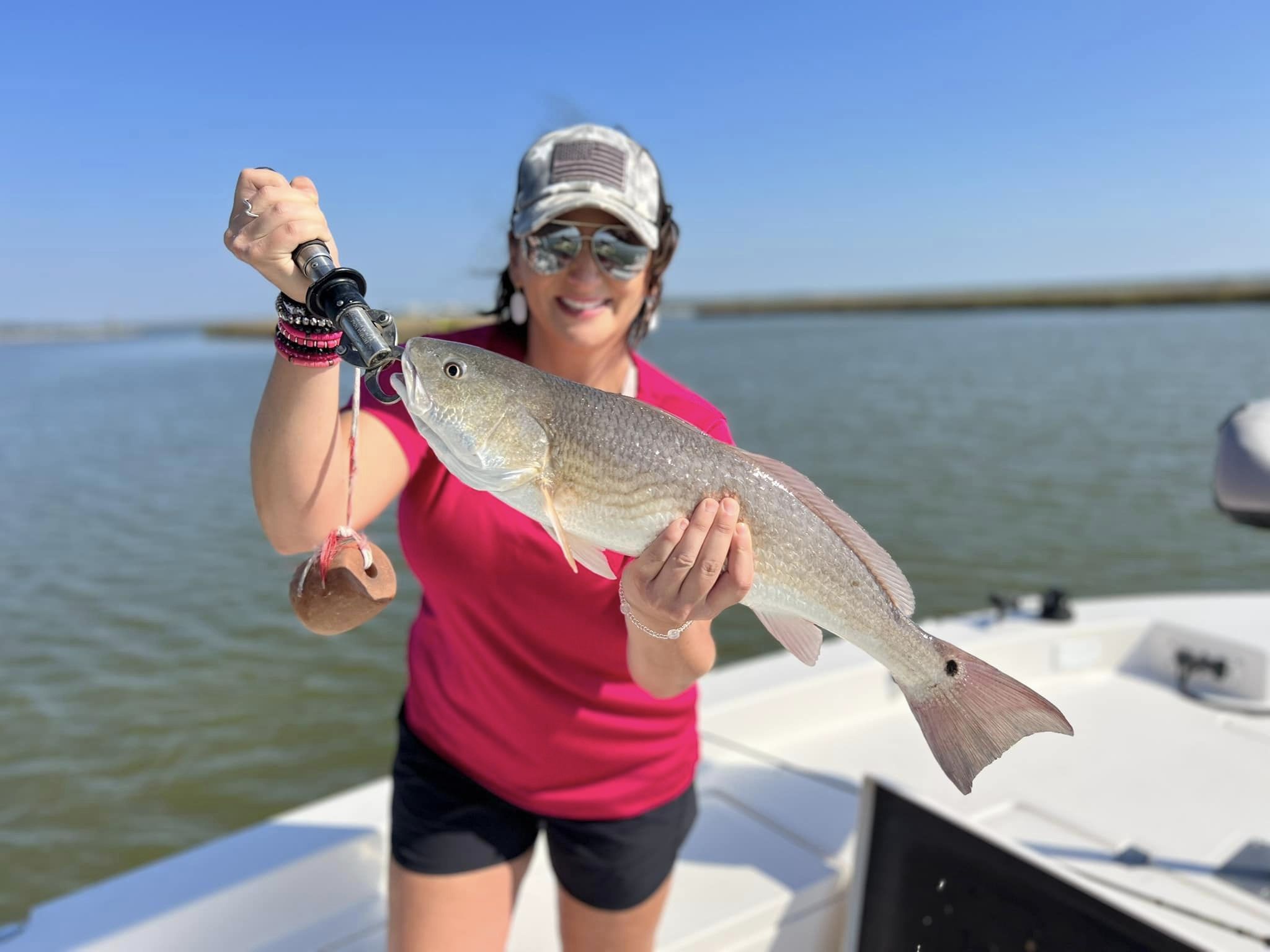 Angler with a big fish in TX