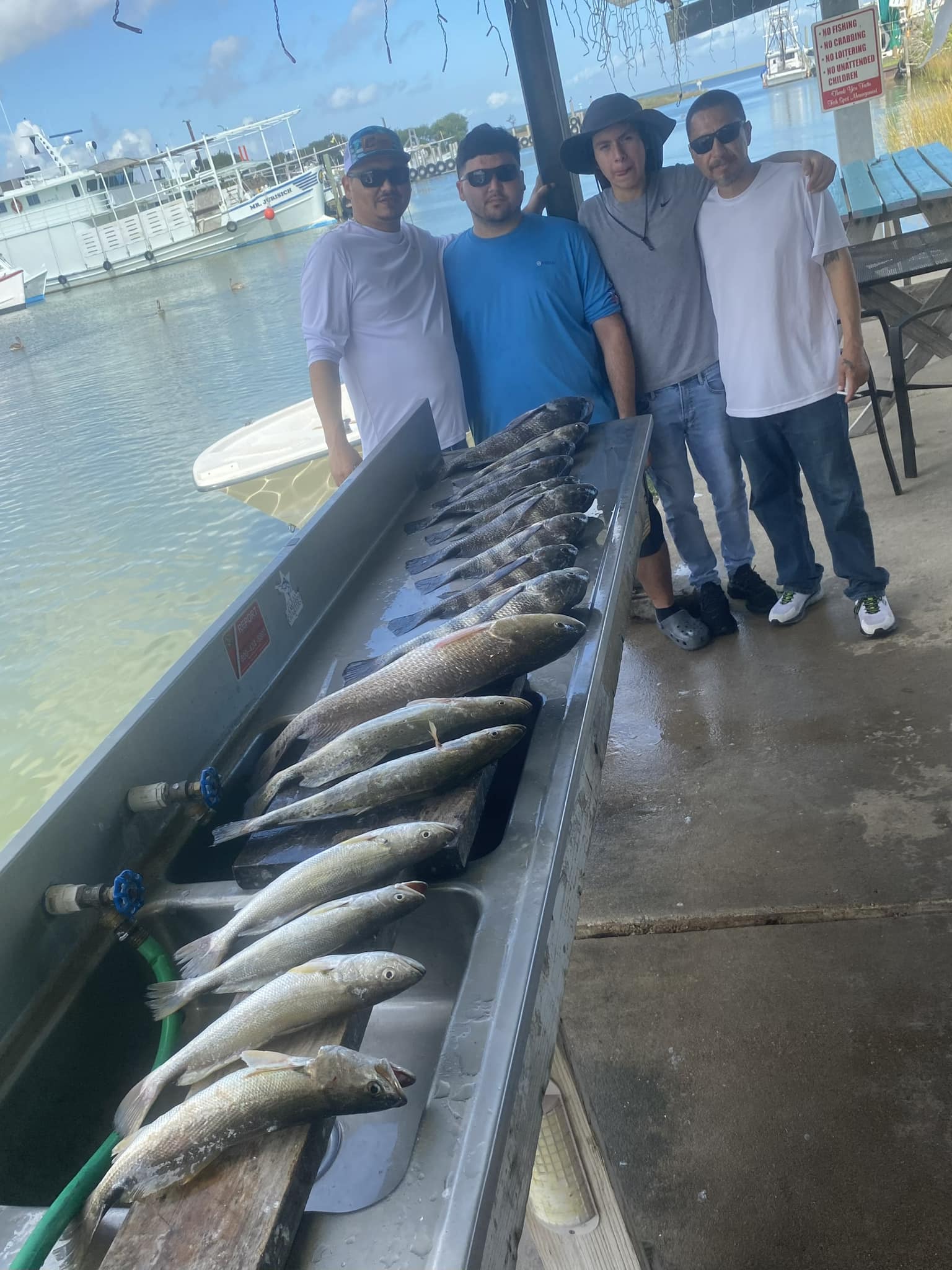 Anglers fishing on the water in TX