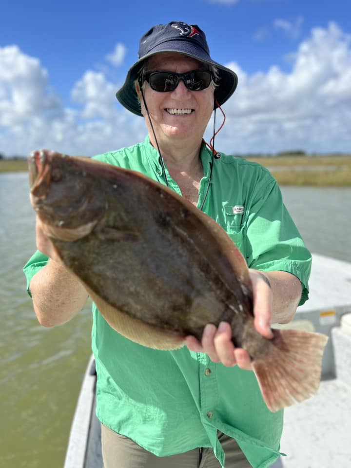 Angler fishing in Texas City, Texas
