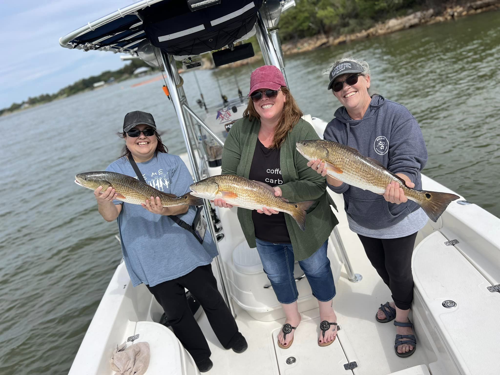 Three redfish caught in TX