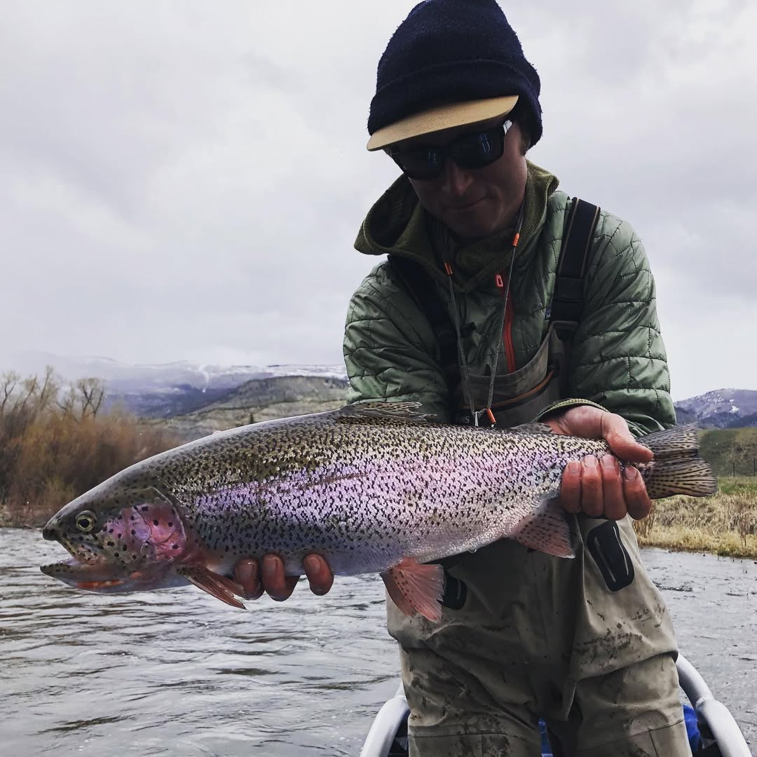 A rainbow trout caught in Port Sulphur while fishing