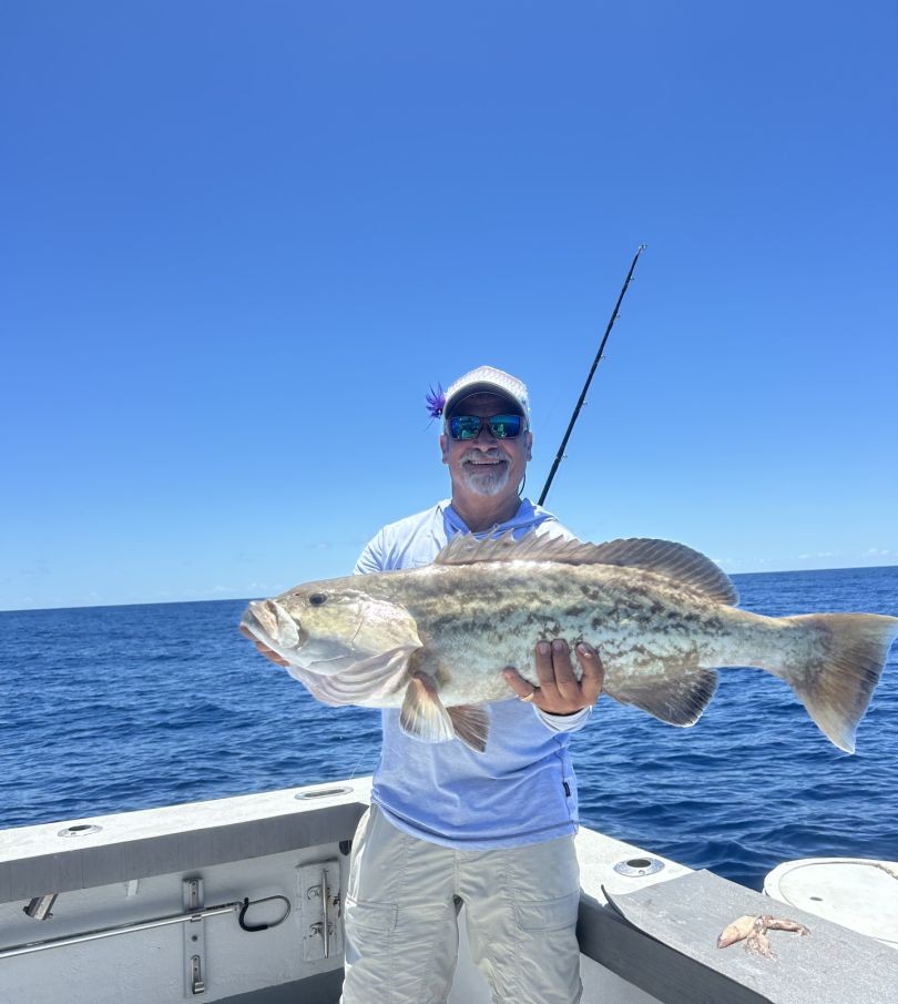 Gag grouper caught while fishing in Port Canaveral FL waters
