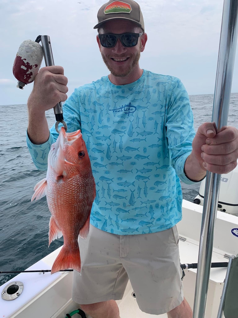 Red Snapper  hooked from Atlantic Beach, FL