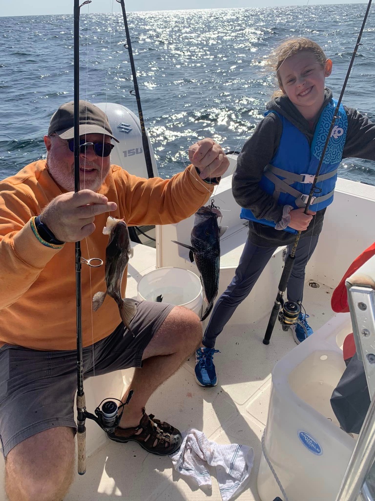 Two small fish caught in Jacksonville