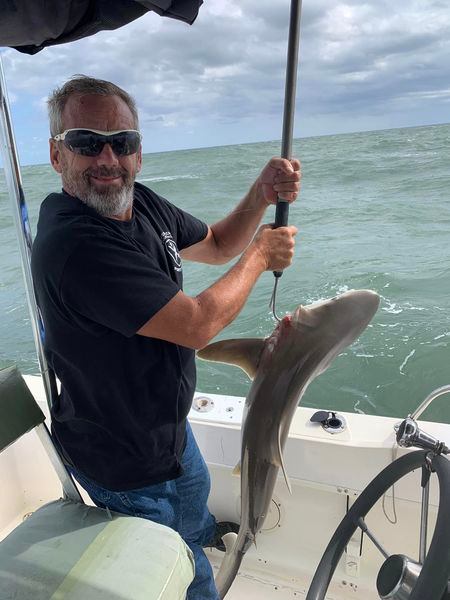 A lone angler fishing in Florida