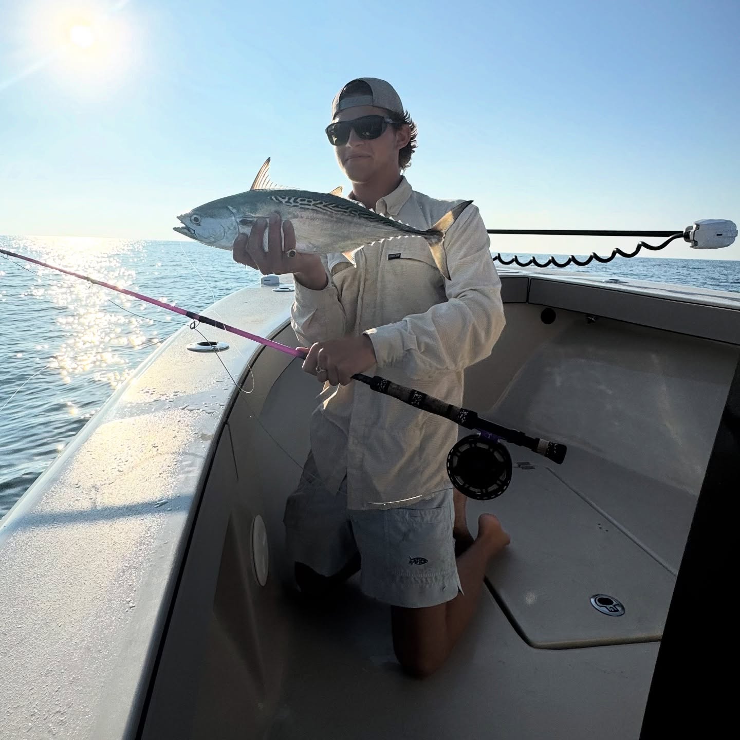 Little tunny caught fishing on boat near Johns Island SC