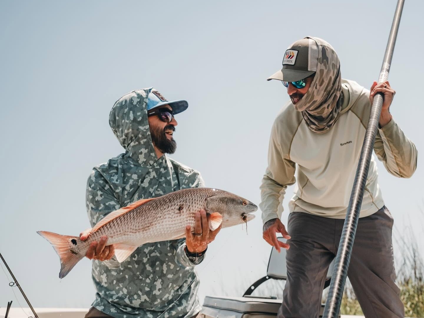 Charleston SC inshore fishing charter boat in Lowcountry marshes with Captain Austin Young
